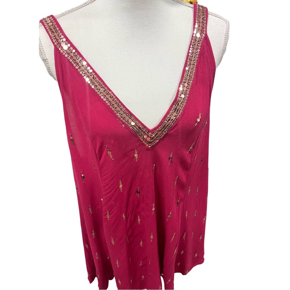NWT Free People Rising Sun Sequined Slip Dress - Picture 6 of 16